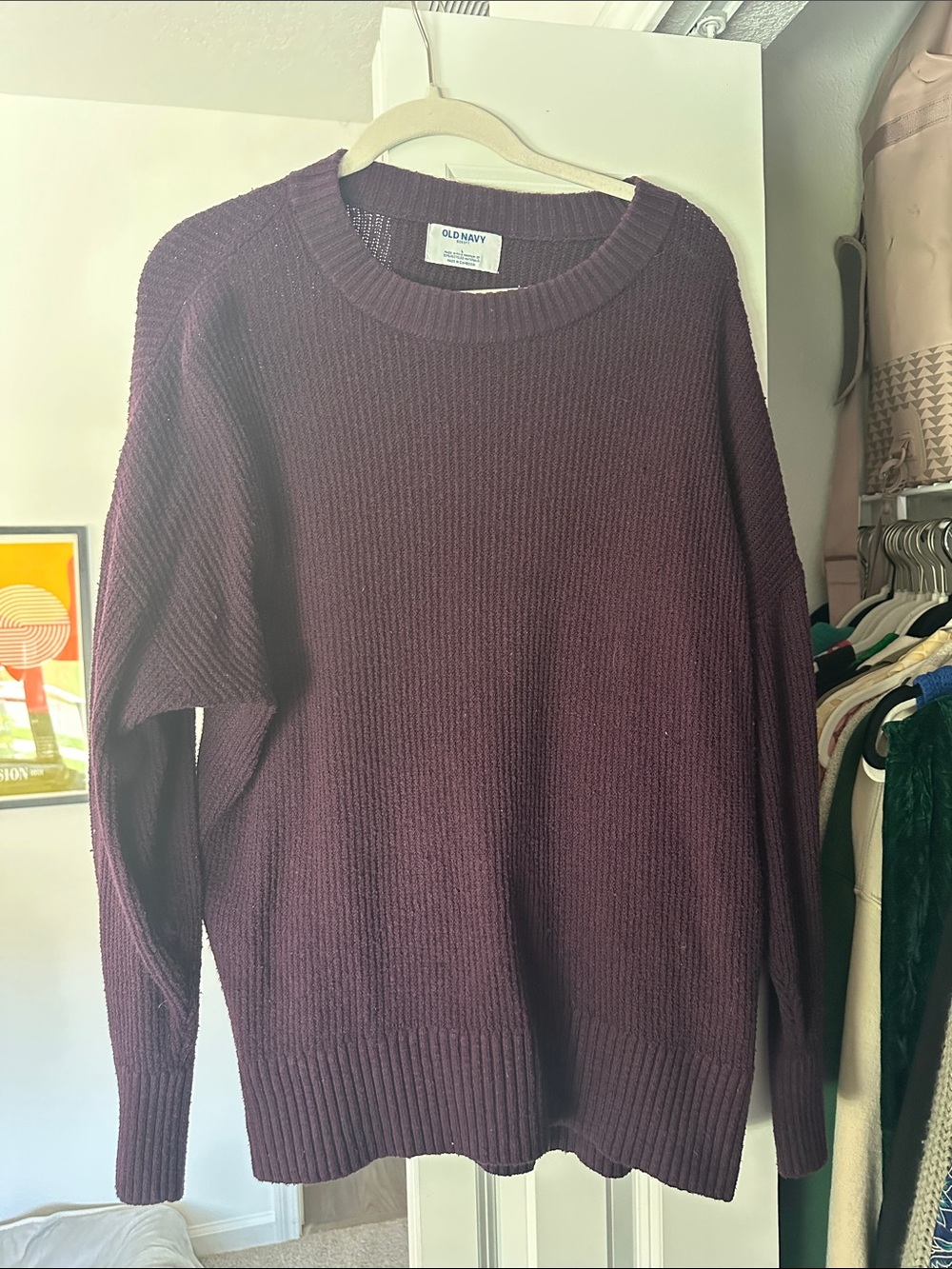 Old Navy Plum Crewneck Sweater